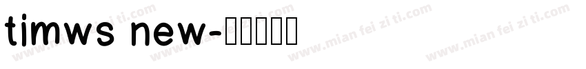 timws new字体转换